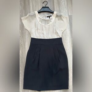 BCBGMAXAZRIA Woven Dress Silk